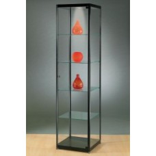 Vitrine 200x50x50cm zwart 50ZW200